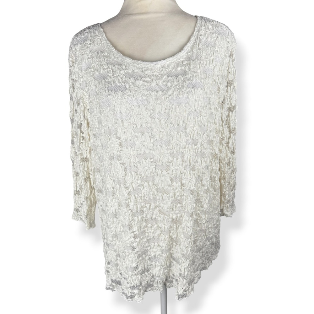 Dressbarn Lace Top Size 3X Angelcore Romantic Ethereal Floral Coquette Fairy Y2K
